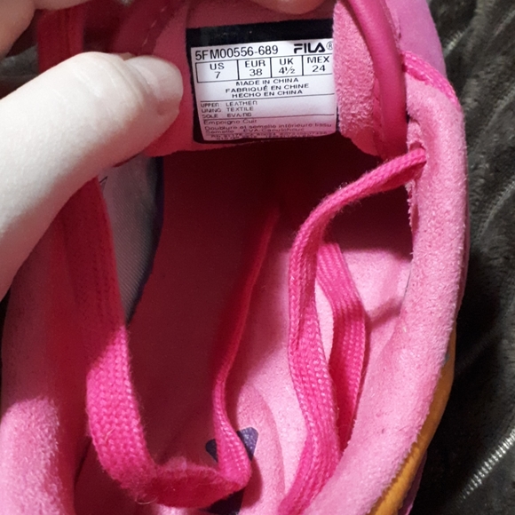 FILA - Original fitness women's sneaker Pink/Gold - Picture 7 of 10